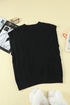 V-Neck Twist Knitted Vest Sweater